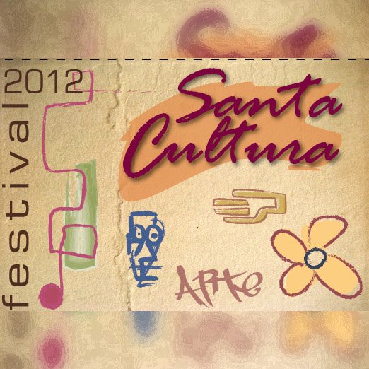 Material publicitário e identidade visual para o SantaCultura Festival, festival de artes promovido pelo Teatro Santarosa